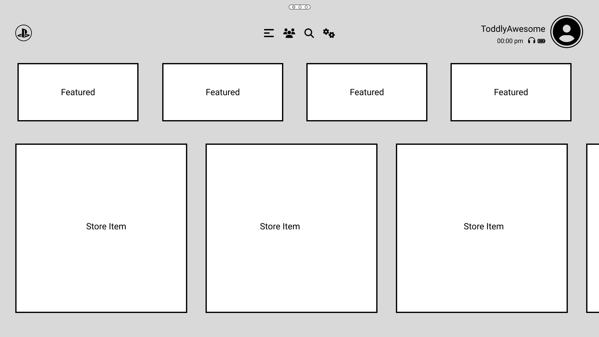 Store Wireframe